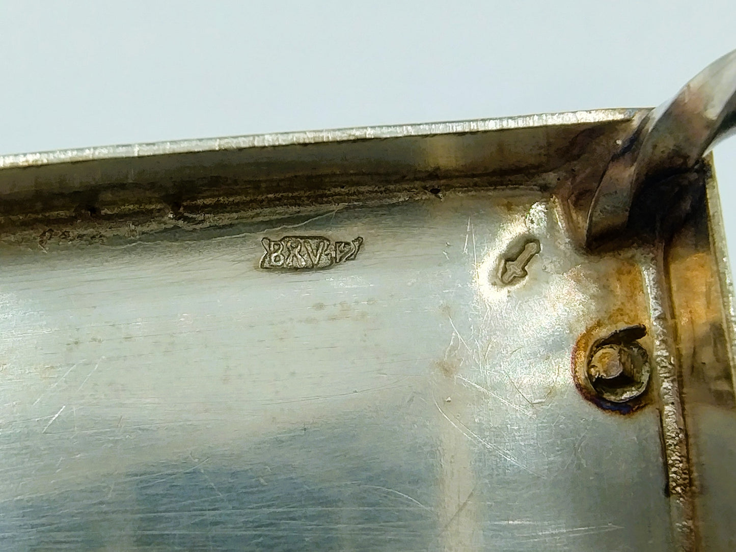 Zilveren miniatuur spinnewiel, B. Verhoogt, Hoorn, ca. 1930