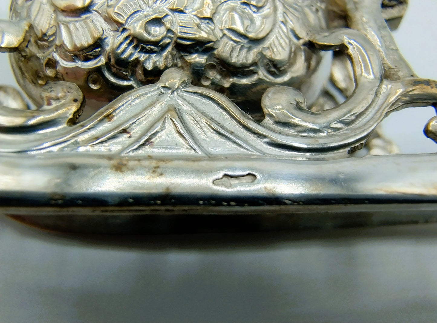 Zilveren miniatuur arreslee, J. van Dijk, Hoorn, ca. 1920