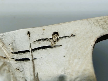 Zilveren miniatuur trekschuit, Gebr. van Straten, Hoorn, ca. 1890