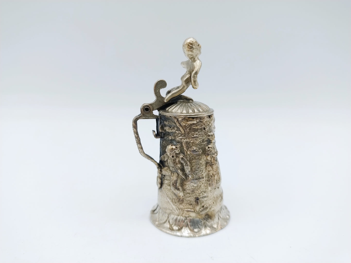 Zilveren miniatuur bierpul,  Hanau, ca. 1890