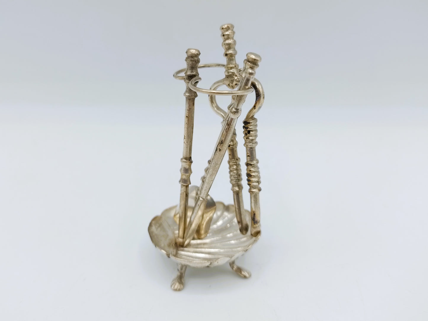 Zilveren miniatuur haardstel, Wed. van Halteren, Schoonhoven, ca. 1880