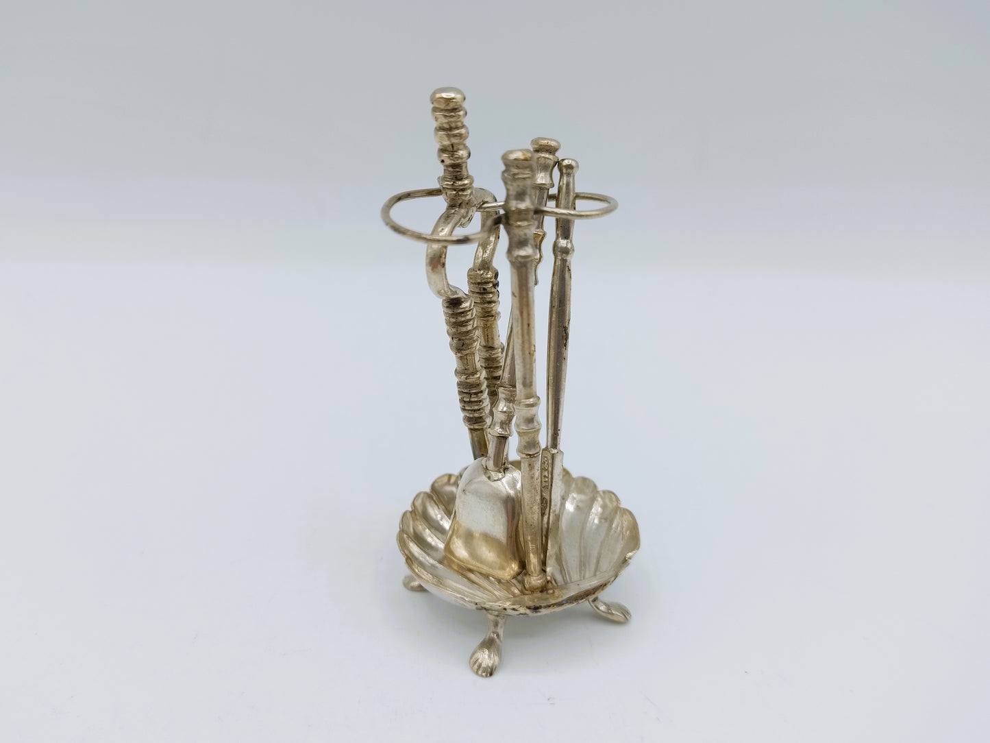 Zilveren miniatuur haardstel, Wed. van Halteren, Schoonhoven, ca. 1880