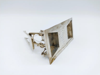 Zilveren miniatuur ophaalbrug, J. van Dijk, Hoorn, ca. 1920