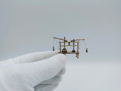 Zilveren miniatuur kaaspers,  Gebr. Niekerk, Schoonhoven, 1984