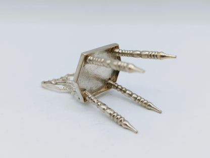Silver miniature chair. A.D. Verschuur, Amsterdam, c. 1860