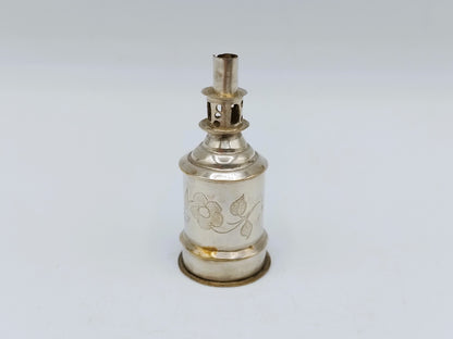 Zilveren miniatuur olielamp, S.R. Steensma, Harlingen, ca. 1850