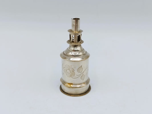 Zilveren miniatuur olielamp, S.R. Steensma, Harlingen, ca. 1850