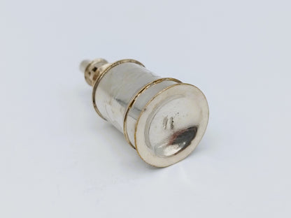 Zilveren miniatuur olielamp, S.R. Steensma, Harlingen, ca. 1850