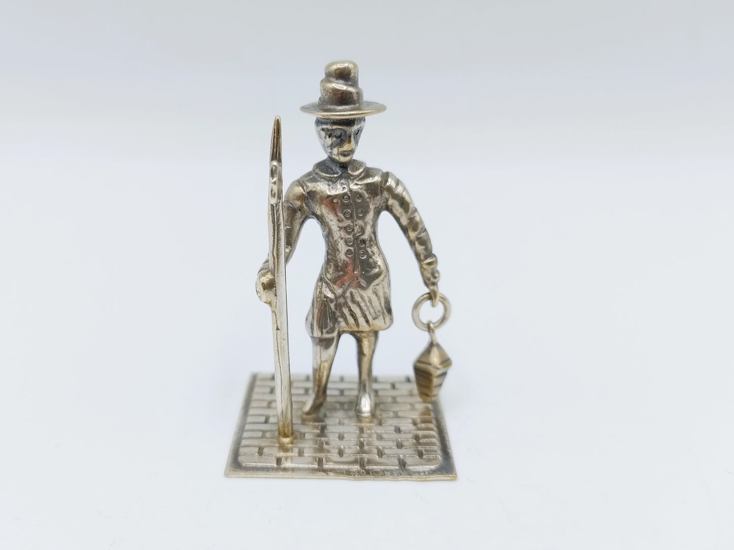 Zilveren miniatuur nachtwacht, J. Weeda, Haarlem, 1985