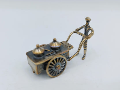Zilveren miniatuur IJsverkoper, J. Weeda, Haarlem,  ca. 1980
