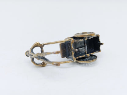 Zilveren miniatuur IJsverkoper, J. Weeda, Haarlem,  ca. 1980