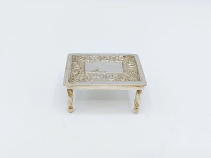 Zilveren miniatuur tafel, J. van Dijk, Hoorn, ca. 1920
