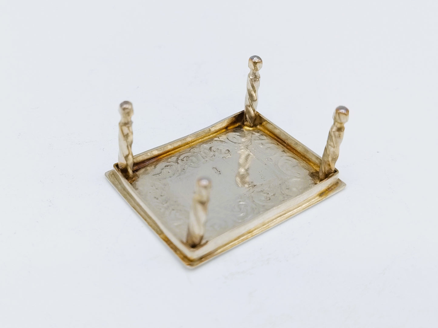 Zilveren miniatuur tafel, J. van Dijk, Hoorn, ca. 1920