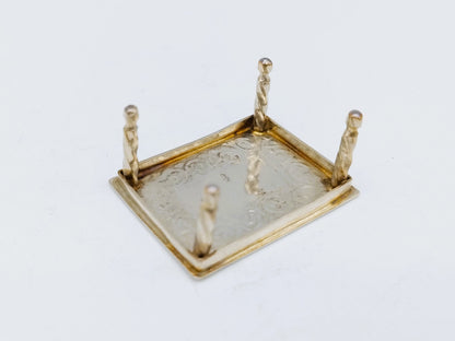 Zilveren miniatuur tafel, J. van Dijk, Hoorn, ca. 1920