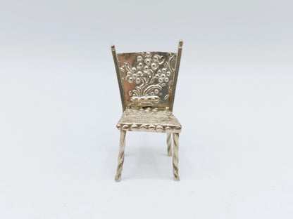 Zilveren miniatuur stoel, G. Rietzebos, ca. 1910