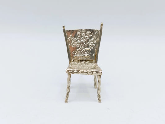 Zilveren miniatuur stoel, G. Rietzebos, ca. 1910