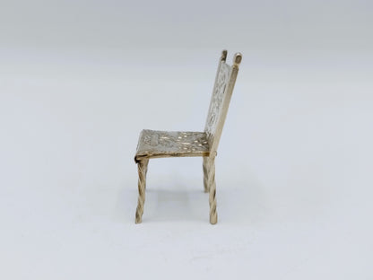 Zilveren miniatuur stoel, G. Rietzebos, ca. 1910