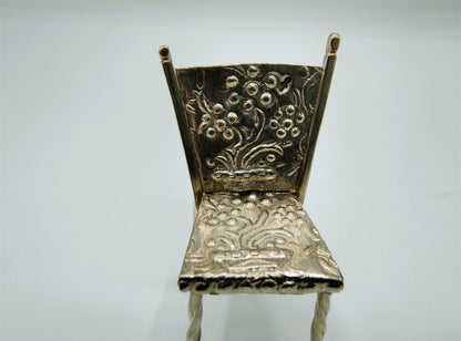 Zilveren miniatuur stoel, G. Rietzebos, ca. 1910