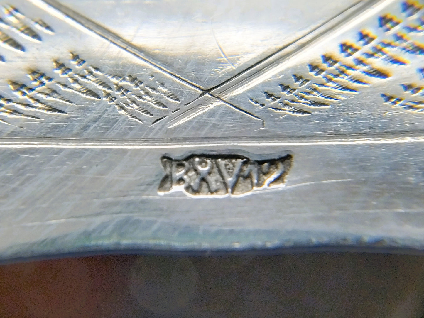 Zilveren miniatuur, lantaarnopsteker, B. Verhoogt, Hoorn, ca. 1930