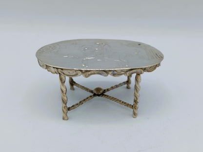 Zilveren miniatuur tafel, 19e eeuws