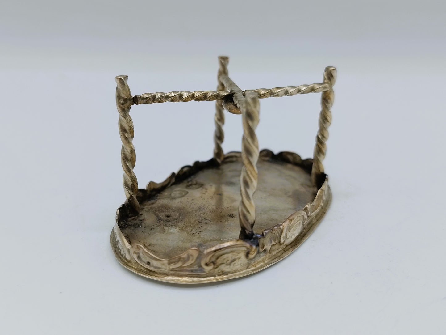 Zilveren miniatuur tafel, 19e eeuws