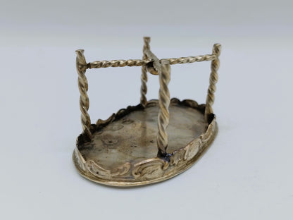 Zilveren miniatuur tafel, 19e eeuws