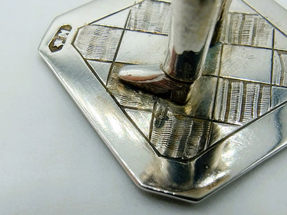 Zilveren miniatuur man met mand, J. Held, Amsterdam, ca. 1870
