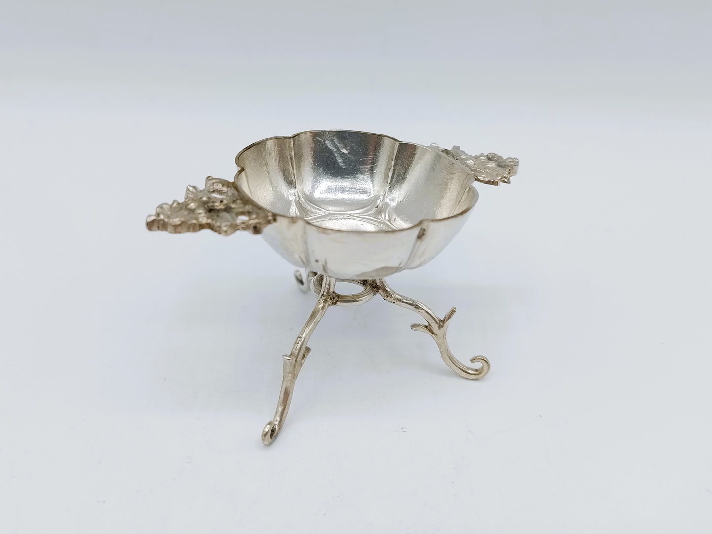 Zilveren miniatuur brandewijnkom, Wed. W. de Pleyt, Schoonhoven, ca. 1880