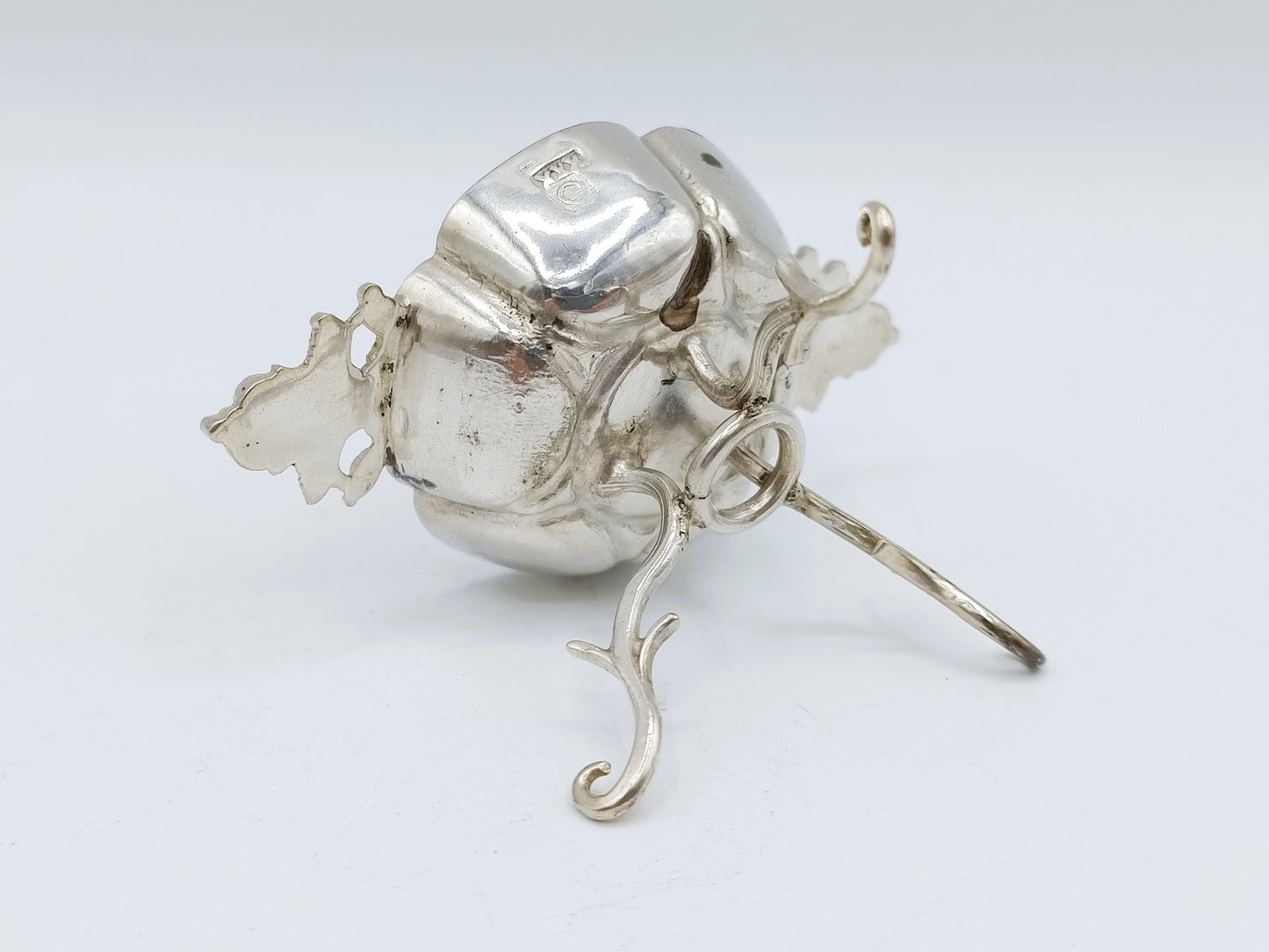 Zilveren miniatuur brandewijnkom, Wed. W. de Pleyt, Schoonhoven, ca. 1880