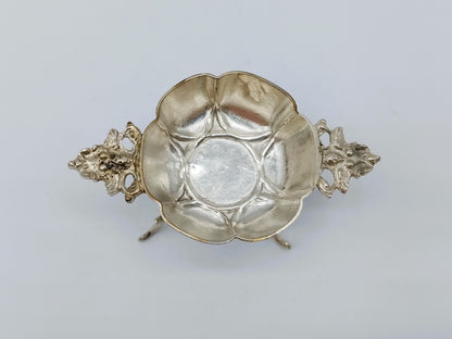 Zilveren miniatuur brandewijnkom, Wed. W. de Pleyt, Schoonhoven, ca. 1880