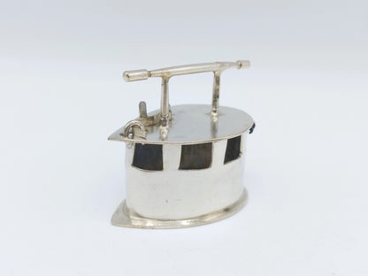 Zilveren miniatuur strijkijzer, H. Hooijkaas, Schoonhoven, ca. 1880