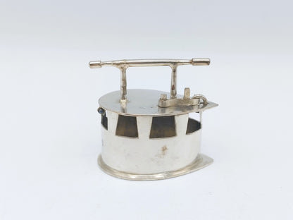 Zilveren miniatuur strijkijzer, H. Hooijkaas, Schoonhoven, ca. 1880