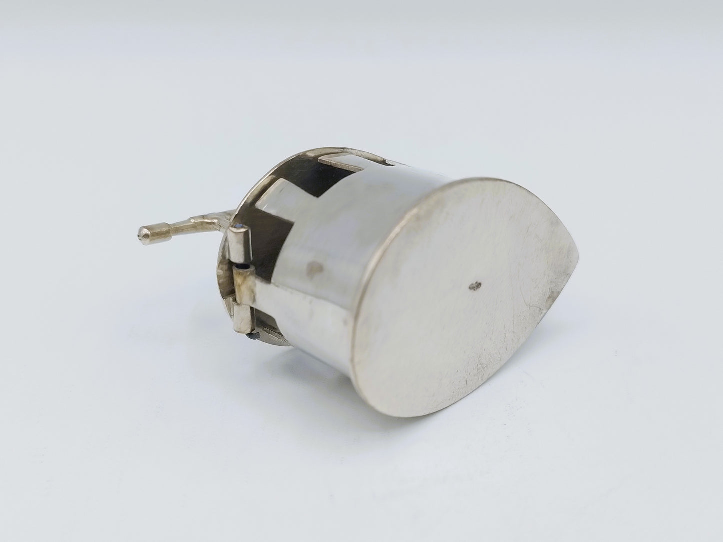 Zilveren miniatuur strijkijzer, H. Hooijkaas, Schoonhoven, ca. 1880