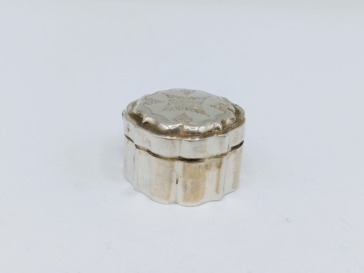Zilveren miniatuur koektrommel, F.H. Daudt, Rotterdam, ca. 1860