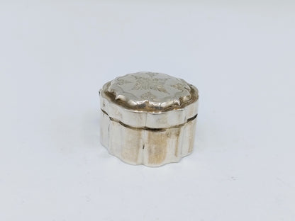Zilveren miniatuur koektrommel, F.H. Daudt, Rotterdam, ca. 1860