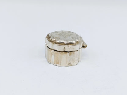Zilveren miniatuur koektrommel, F.H. Daudt, Rotterdam, ca. 1860