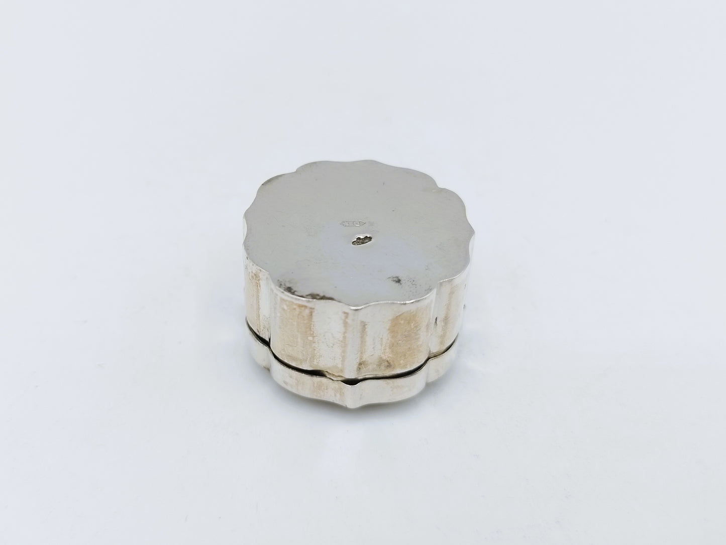 Zilveren miniatuur koektrommel, F.H. Daudt, Rotterdam, ca. 1860