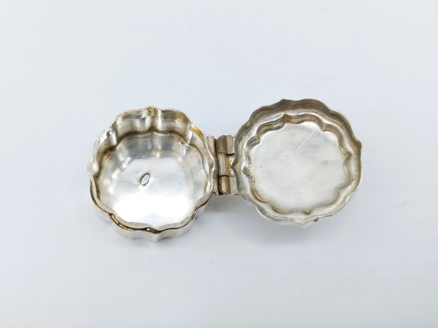 Zilveren miniatuur koektrommel, F.H. Daudt, Rotterdam, ca. 1860