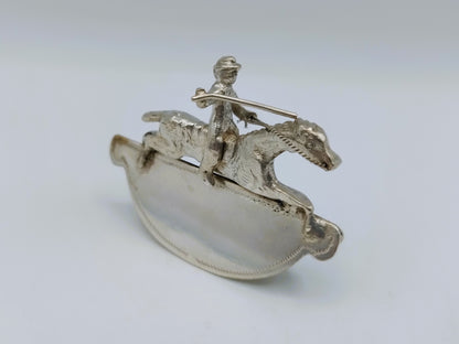 Zilveren miniatuur hobbelpaard, Gebr. Roozendaal, Hoorn, ca. 1910