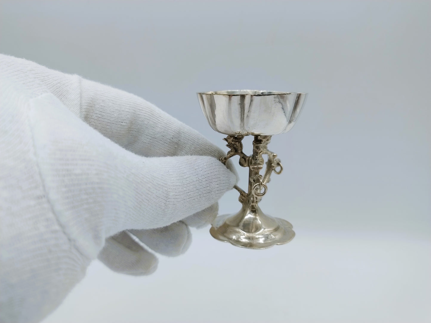 Silver miniature tazza, Schoonhoven, 1891