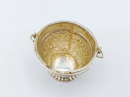 Silver miniature bucket, 19th century