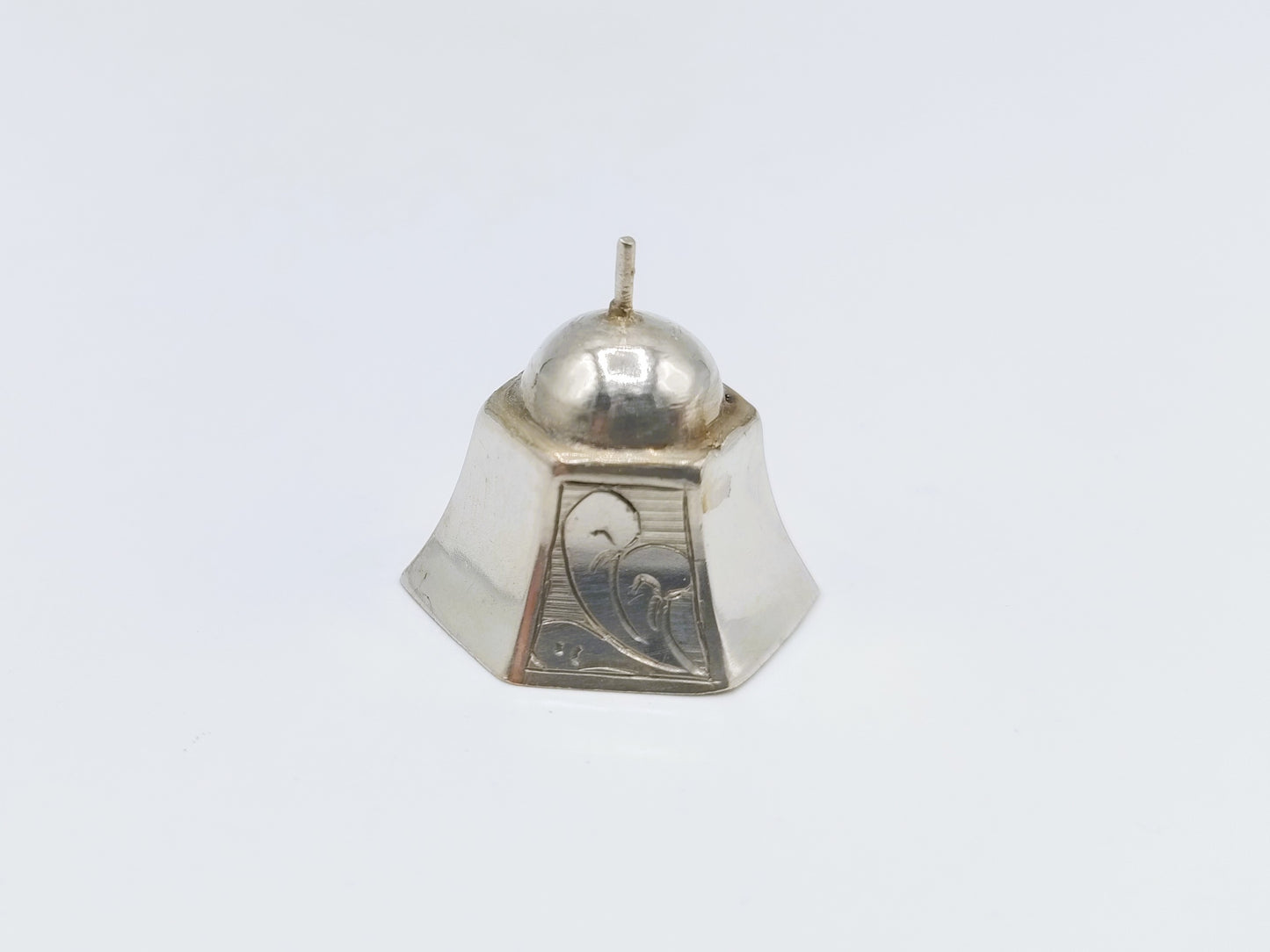 Silver miniature table bell, J.H. Bing, Amsterdam, c. 1850