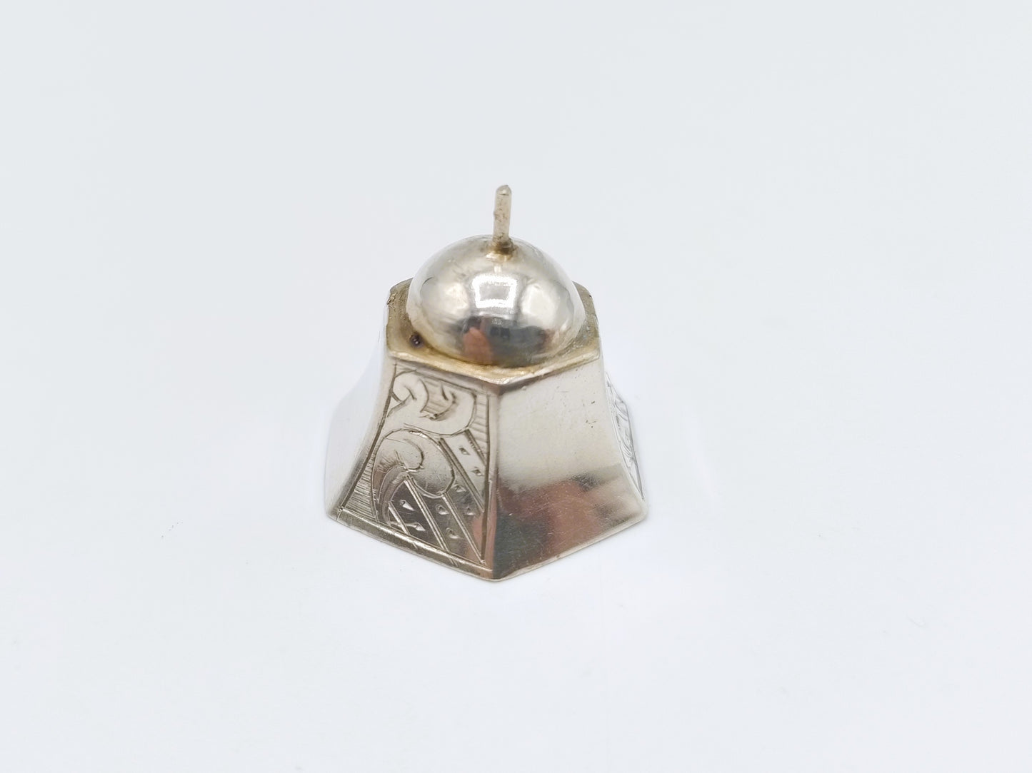 Silver miniature table bell, J.H. Bing, Amsterdam, c. 1850
