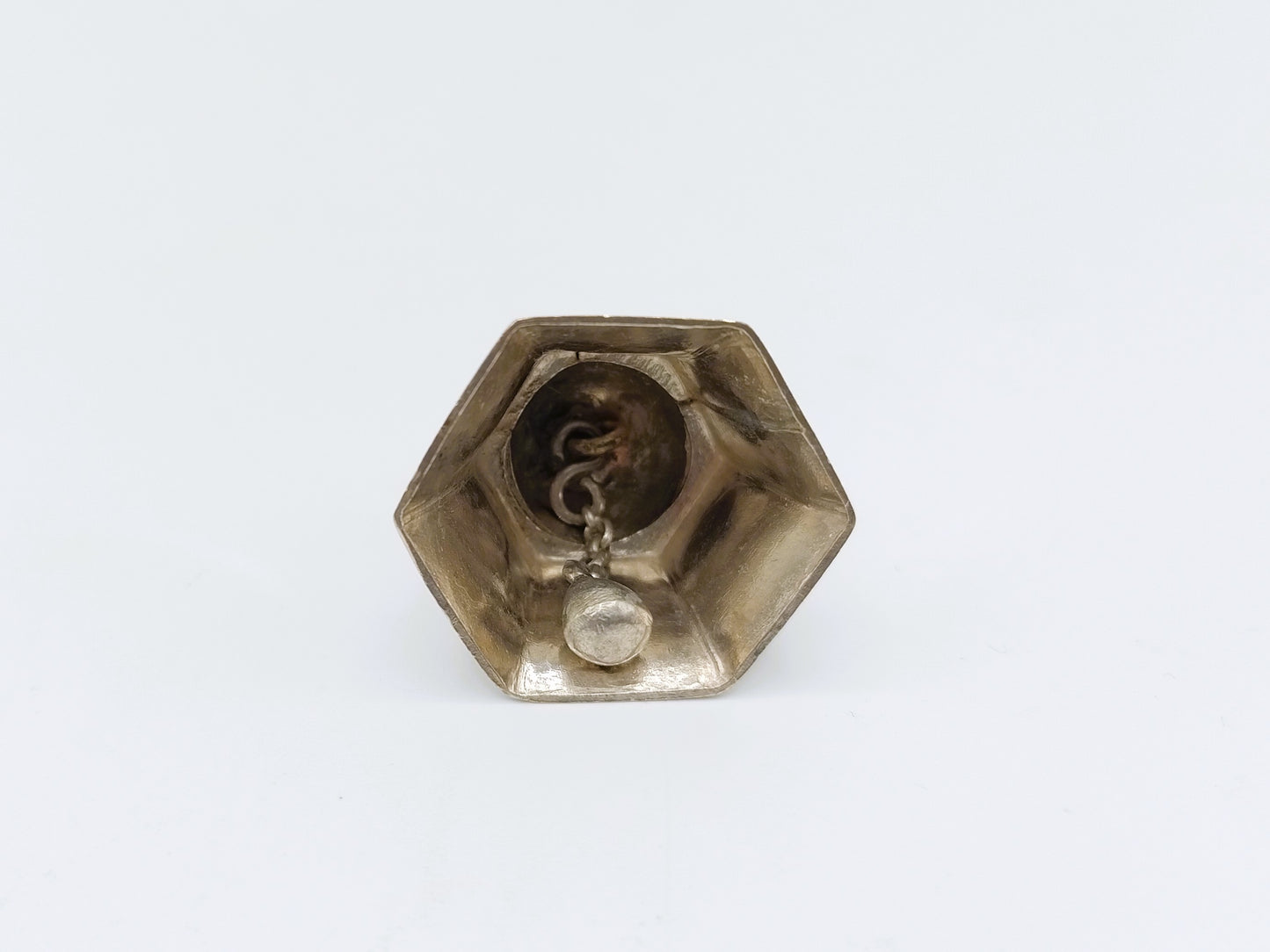 Silver miniature table bell, J.H. Bing, Amsterdam, c. 1850