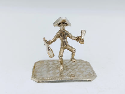 Zilveren miniatuur wijndrinker, C. Rietveld, Schoonhoven, 19e eeuws