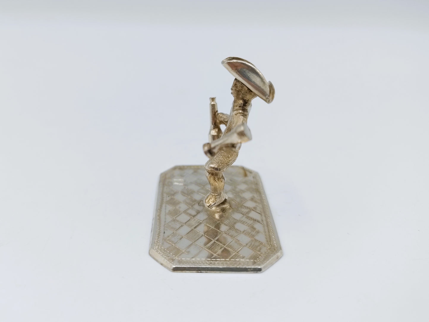 Zilveren miniatuur wijndrinker, C. Rietveld, Schoonhoven, 19e eeuws
