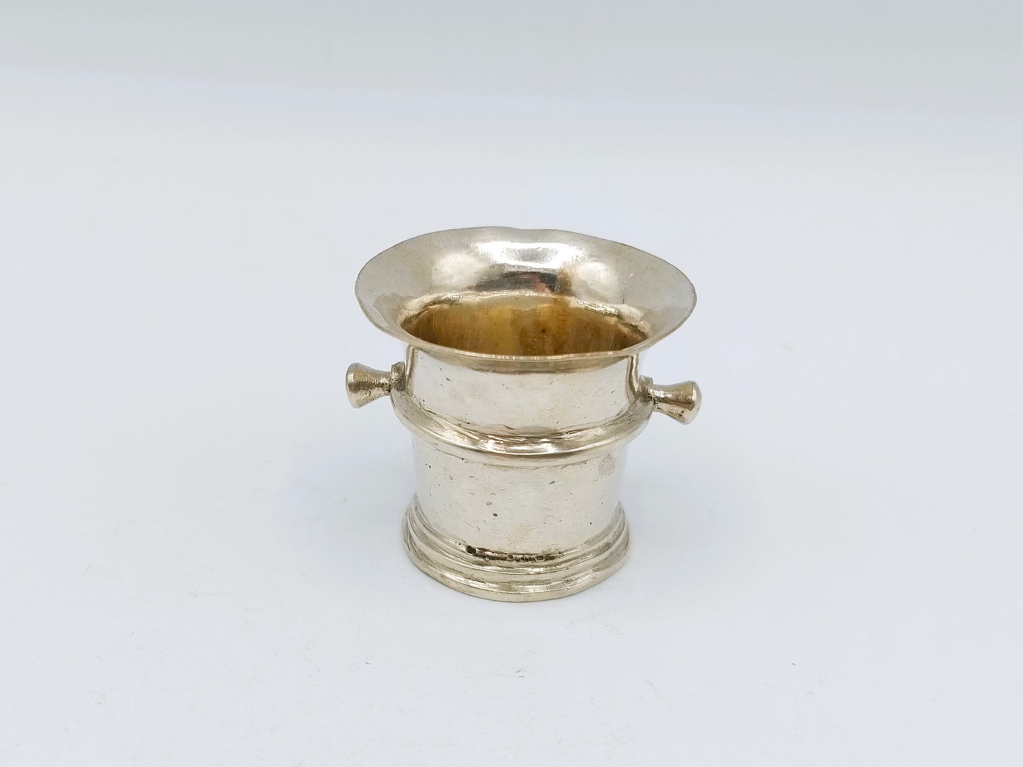 Silver miniature mortar, 19th century