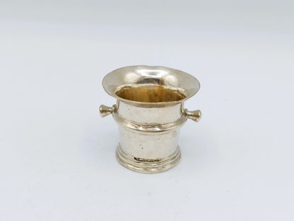 Silver miniature mortar, 19th century