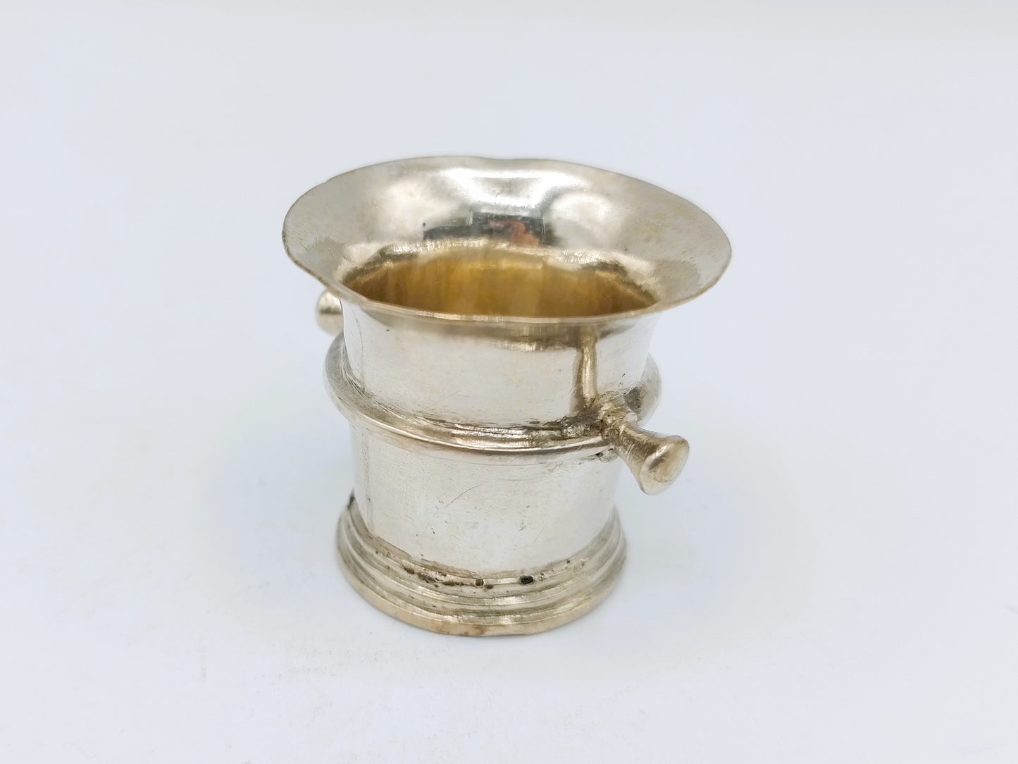 Silver miniature mortar, 19th century