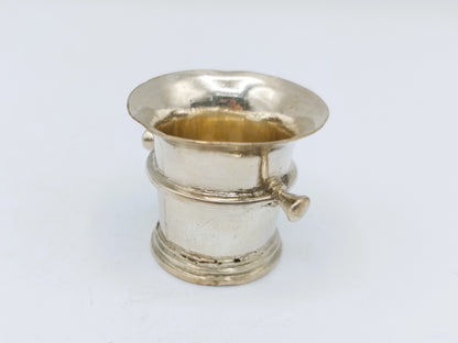 Silver miniature mortar, 19th century